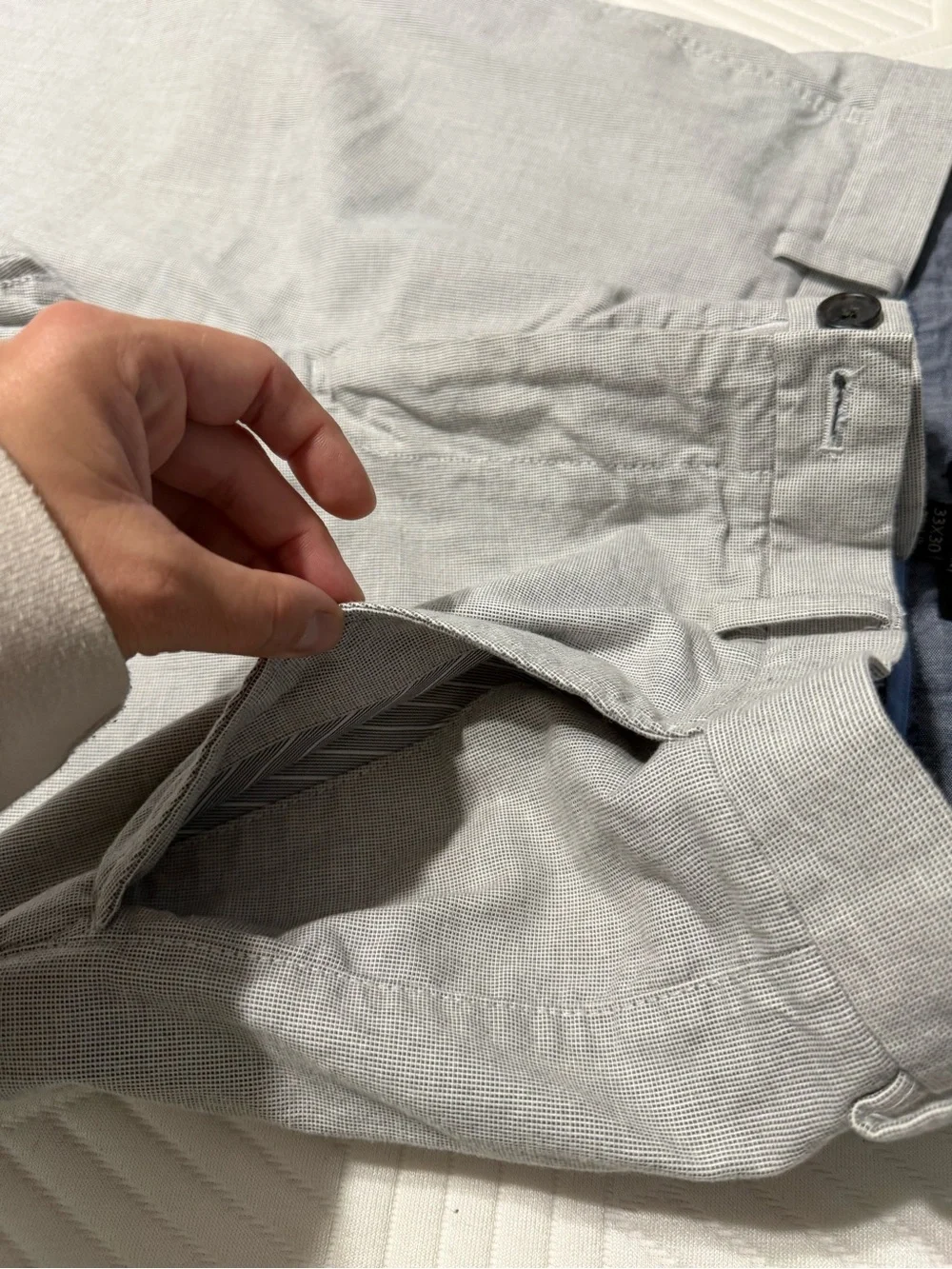 Banana Republic Kentfield Pant in Light Gray 33x30